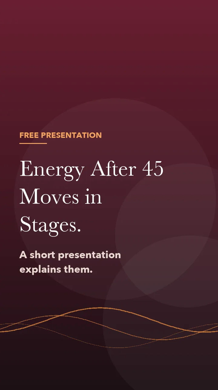 Opening frame of the presentation: pale lettering over a wine-coloured background